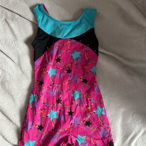 Colorful Star Patterned Leotard
